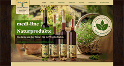 Desktop Screenshot of mediline-naturprodukte.de