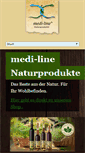 Mobile Screenshot of mediline-naturprodukte.de